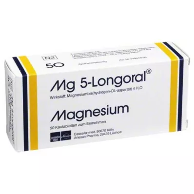 MG 5 LONGORAL Tyggetabletter, 50 stk
