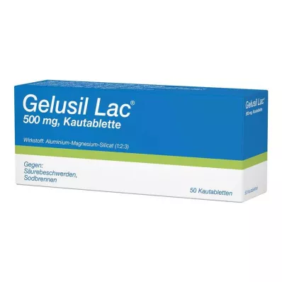 GELUSIL LAC Tyggetabletter, 50 stk GELUSIL LAC Tyggetabletter, 50 stk
