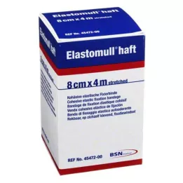 ELASTOMULL selvklæbende 8 cmx4 m fikseringsbandage, 1 stk