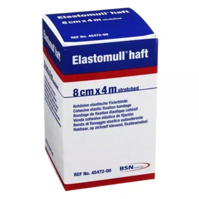 ELASTOMULL selvklæbende 8 cmx4 m fikseringsbandage, 1 stk