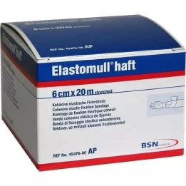 ELASTOMULL klæbende 6 cmx20 m fikseringsbandage, 1 stk