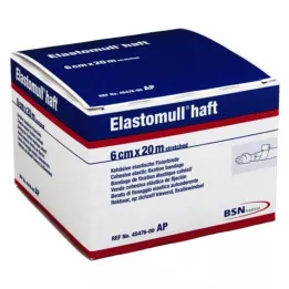 ELASTOMULL klæbende 6 cmx20 m fikseringsbandage, 1 stk