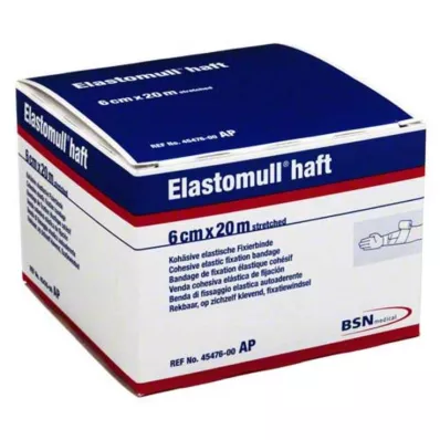 ELASTOMULL klæbende 6 cmx20 m fikseringsbandage, 1 stk