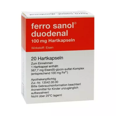 FERRO SANOL duodenal Hartkaps.m.msr.überz.Pell., 20 stk