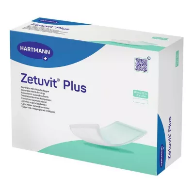 ZETUVIT Plus ekstra stærkt absorberende kompres sterilt 20x25 cm, 10 stk