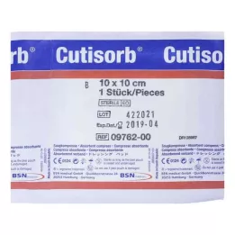 CUTISORB Sterile sugekopper 10x10 cm, 1 stk