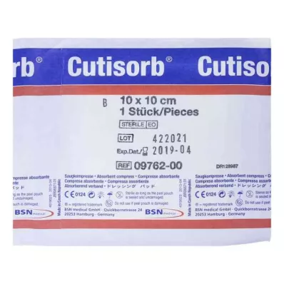 CUTISORB Sterile sugekopper 10x10 cm, 1 stk