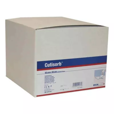 CUTISORB Absorberende puder, usterile, 10x10 cm, 100 stk