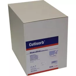 CUTISORB Absorberende puder, usterile, 10x20 cm, 100 stk