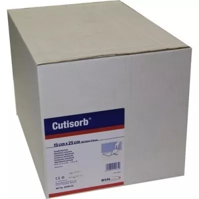 CUTISORB Absorberende puder, usterile, 15x25 cm, 100 stk