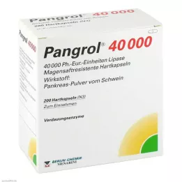 PANGROL 40.000 Hårde kapsler med enterisk belagt skal, 200 stk