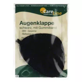 AUGENKLAPPE med gummibånd sort, 1 stk