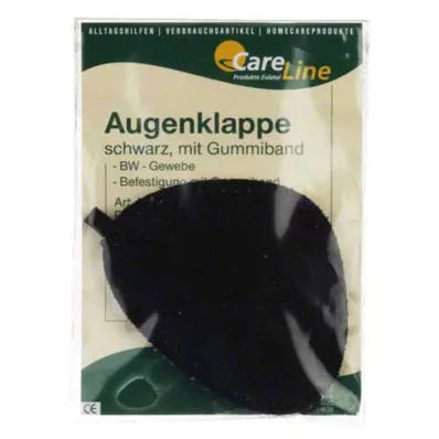 AUGENKLAPPE med gummibånd sort, 1 stk