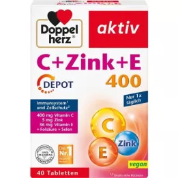 DOPPELHERZ C+Zinc+E depottabletter, 40 stk