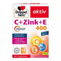 DOPPELHERZ C+Zinc+E depottabletter, 40 stk