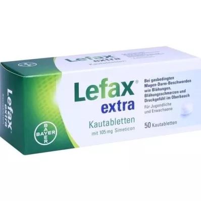 LEFAX ekstra tyggetabletter, 50 stk