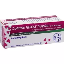 CETIRIZIN HEXAL Dråber mod allergi, 10 ml