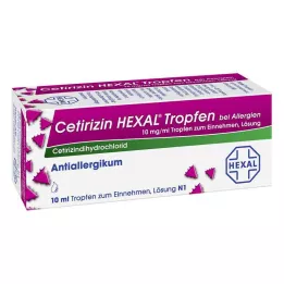 CETIRIZIN HEXAL Dråber mod allergi, 10 ml