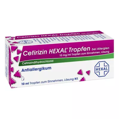 CETIRIZIN HEXAL Dråber mod allergi, 10 ml