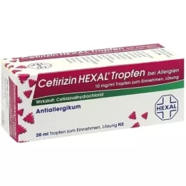 CETIRIZIN HEXAL Dråber mod allergi, 20 ml