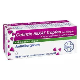 CETIRIZIN HEXAL Dråber mod allergi, 20 ml