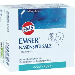EMSER Salt til næseskylning fysiologisk Btl., 20 stk