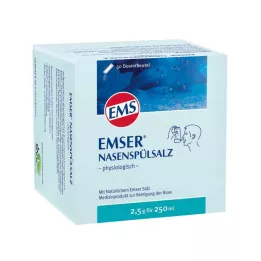 EMSER Salt til næseskylning fysiologisk Btl., 50 stk