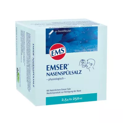 EMSER Salt til næseskylning fysiologisk Btl., 50 stk