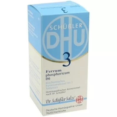 BIOCHEMIE DHU 3 Ferrum phosphoricum D 6 Tabletter, 200 Kapsler
