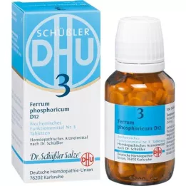 BIOCHEMIE DHU 3 Ferrum phosphoricum D 12 tabletter, 200 kapsler