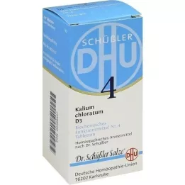 BIOCHEMIE DHU 4 Kalium chloratum D 3 tabletter, 200 kapsler