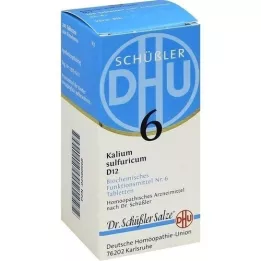 BIOCHEMIE DHU 6 Kalium sulphuricum D 12 tabletter, 200 kapsler