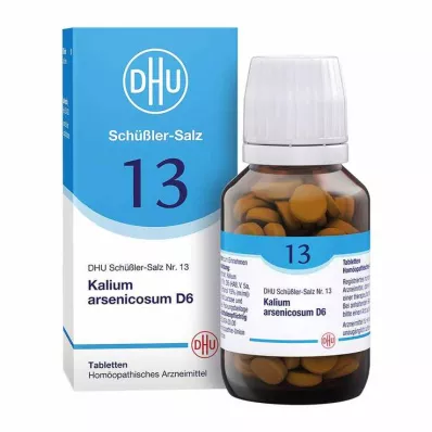 BIOCHEMIE DHU 13 Kalium arsenicosum D 6 tabletter, 200 kapsler BIOCHEMIE DHU 13 Kalium arsenicosum D 6 tabletter, 200 kapsler