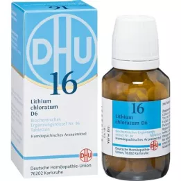 BIOCHEMIE DHU 16 Lithium chloratum D 6 tabletter, 200 stk
