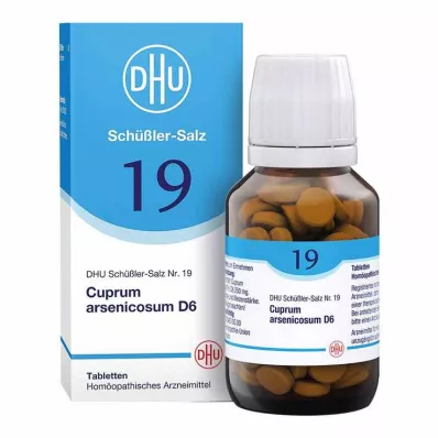 BIOCHEMIE DHU 19 Cuprum arsenicosum D 6 tabletter, 200 kapsler BIOCHEMIE DHU 19 Cuprum arsenicosum D 6 tabletter, 200 kapsler