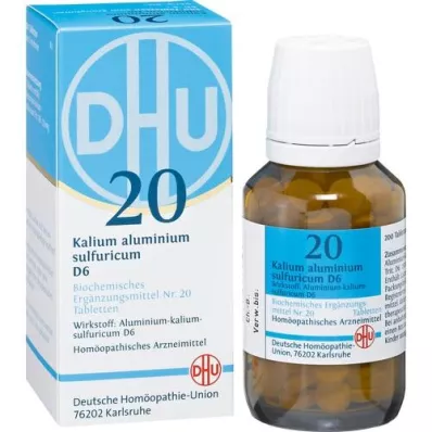 BIOCHEMIE DHU 20 Kalium alum.sulphur.D 6 Tabletter, 200 stk