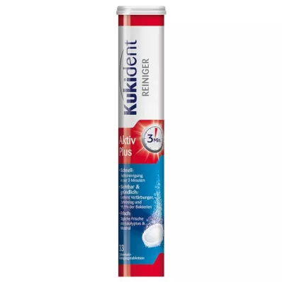 KUKIDENT Cleaner Express Active Plus Tabs, 33 stk KUKIDENT Cleaner Express Active Plus Tabs, 33 stk