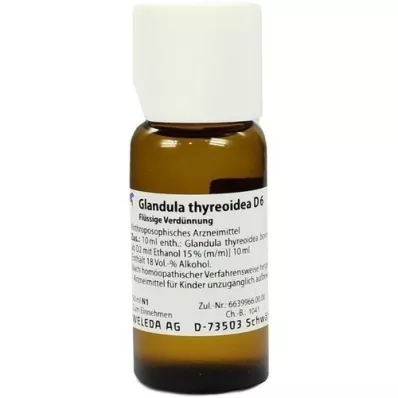 GLANDULA THYREOIDEA D 6 fortynding, 50 ml
