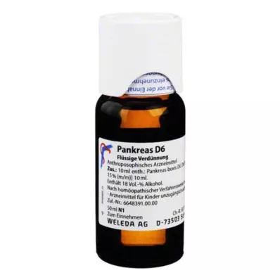 PANKREAS D 6 fortynding, 50 ml