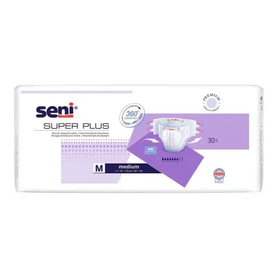 SUPER SENI Plus inkontinensbukser nat f.E. str. 2 M, 30 stk