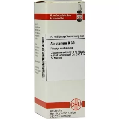 ABROTANUM D 30 fortynding, 20 ml