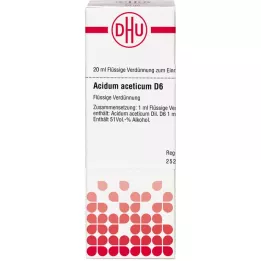 ACIDUM ACETICUM D 6 fortynding, 20 ml