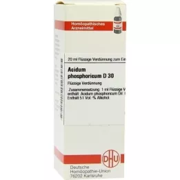 ACIDUM PHOSPHORICUM D 30 fortynding, 20 ml