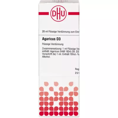 AGARICUS D 3 fortynding, 20 ml
