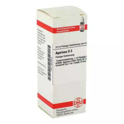 AGARICUS D 3 fortynding, 20 ml