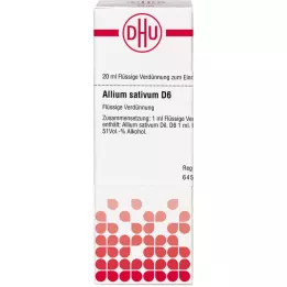 ALLIUM SATIVUM D 6 fortynding, 20 ml