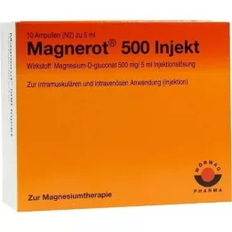 MAGNEROT 500 injicerbare ampuller, 10X5 ml