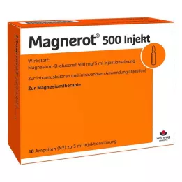 MAGNEROT 500 injicerbare ampuller, 10X5 ml