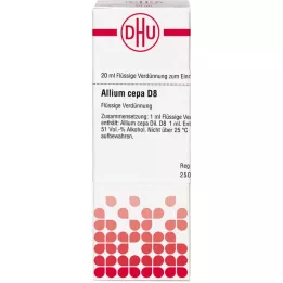 ALLIUM CEPA D 8 fortynding, 20 ml