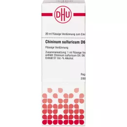 CHININUM SULFURICUM D 6 fortynding, 20 ml